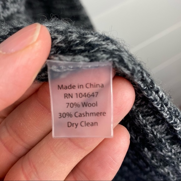 Kinross Cashmere large long open cardigan wool - Picture 6 of 8